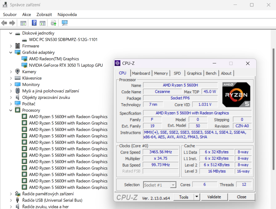 Herní notebook Lenovo IdeaPad Gaming 3 (GeForce RTX 3050 Ti) - 8