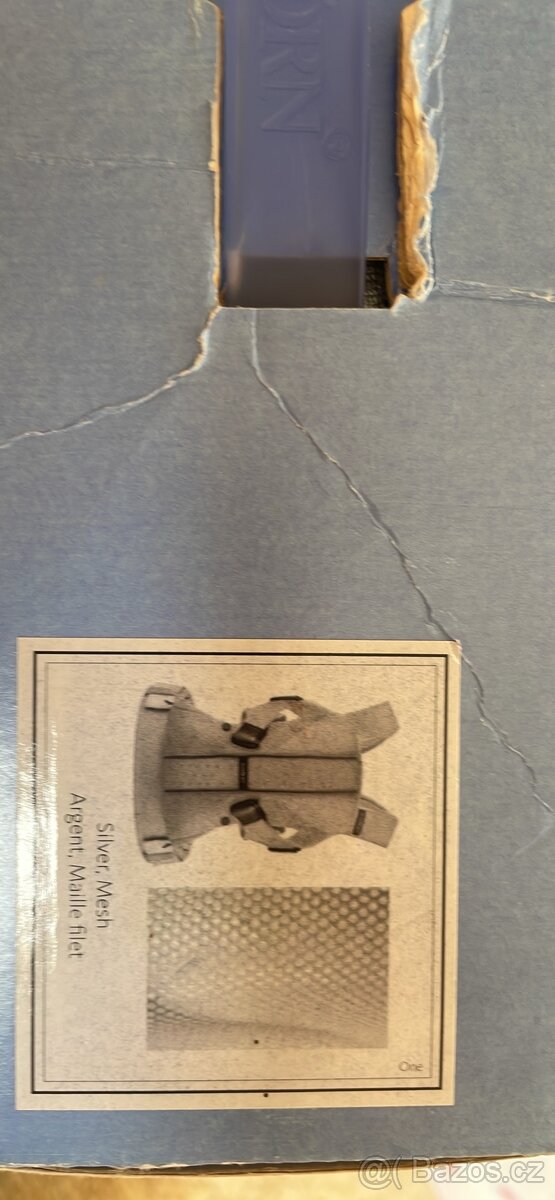 Babybjorn ergonomické nosítko one silver 3D Mesh - 8