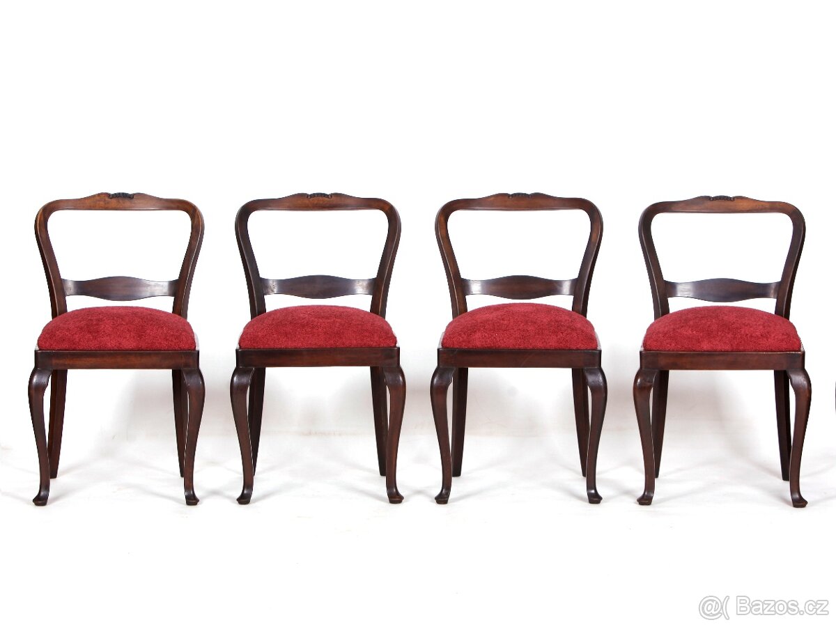 4x pohodlné pružinové židle po renovaci. - 8