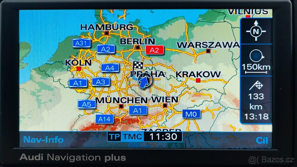 Čeština - mapy - AUDI Navigation Plus - RNS-E (RNSE) - 8