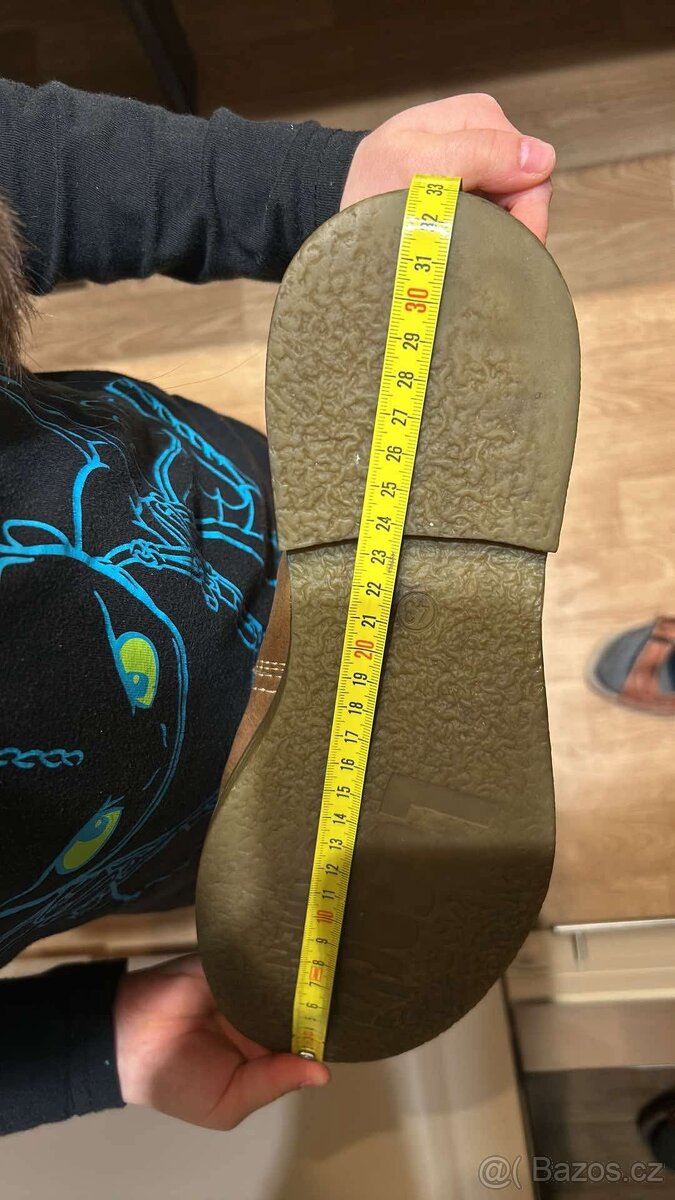 Pánské kožené zateplené boty vel. 43/44 - 8