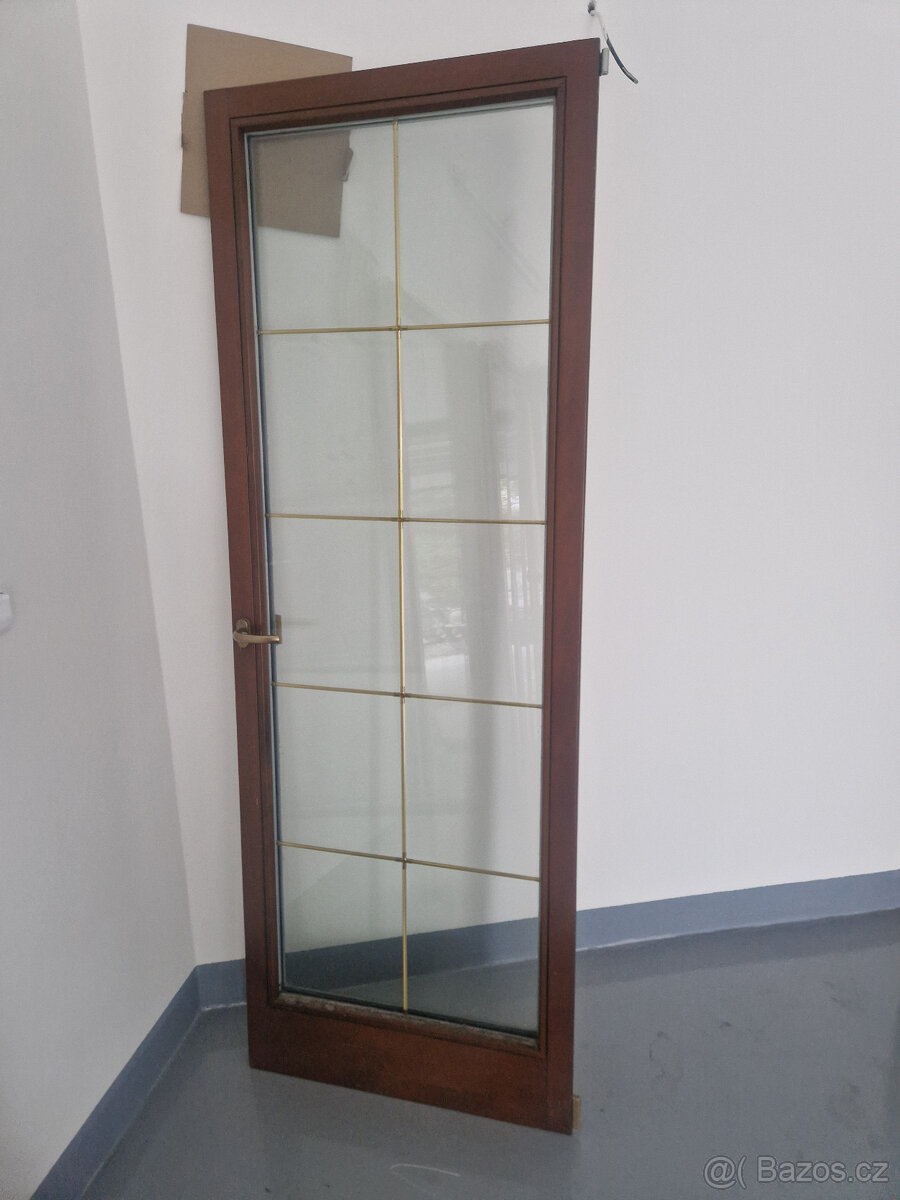 Dřevěné francouzské okno použité - 8