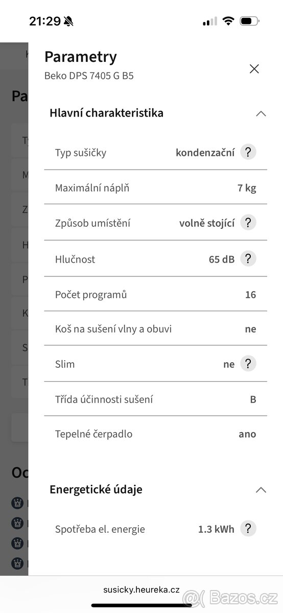 Sušička Beko DPS 7405 G B5 - 8