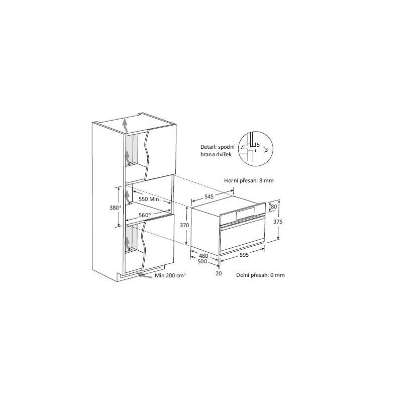 Vestavná kompaktní mikrovlnní trouba zn. Haier - 8