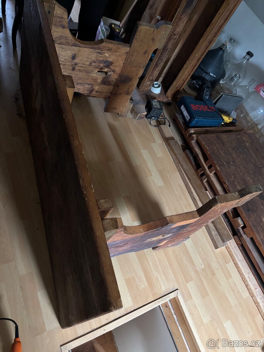 Selské stoly, židle a lavice - 8