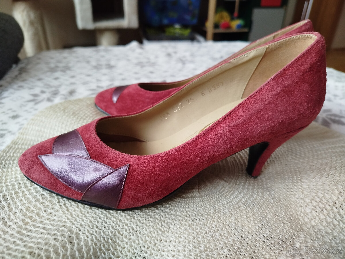 Dámské semišové lodičky vel.cca 37 - 8