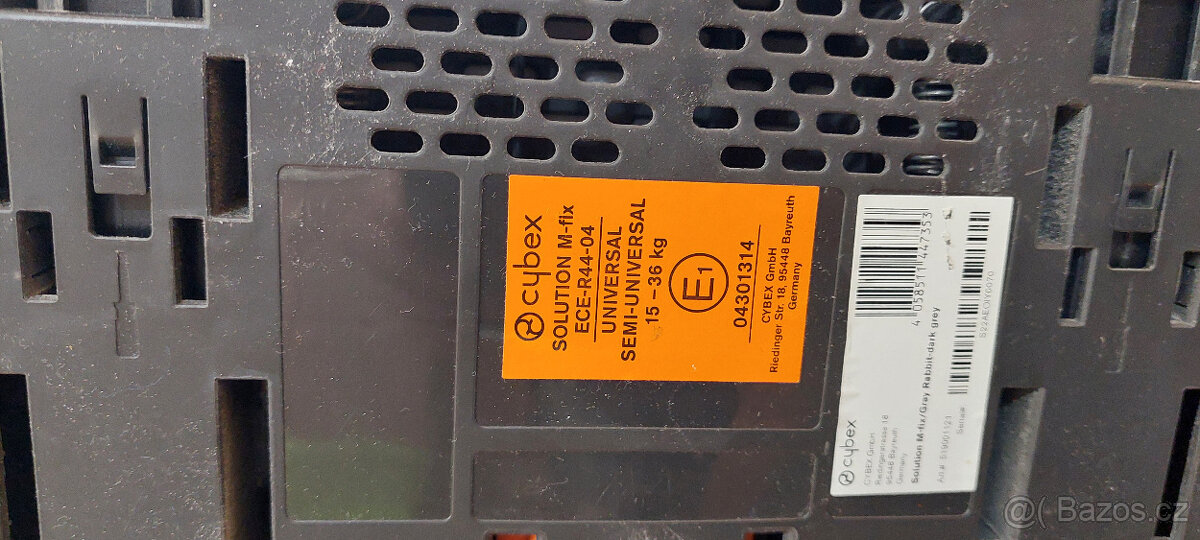 Autosedačka Cybex M-FIX Solution - 15 - 36 kg - 8