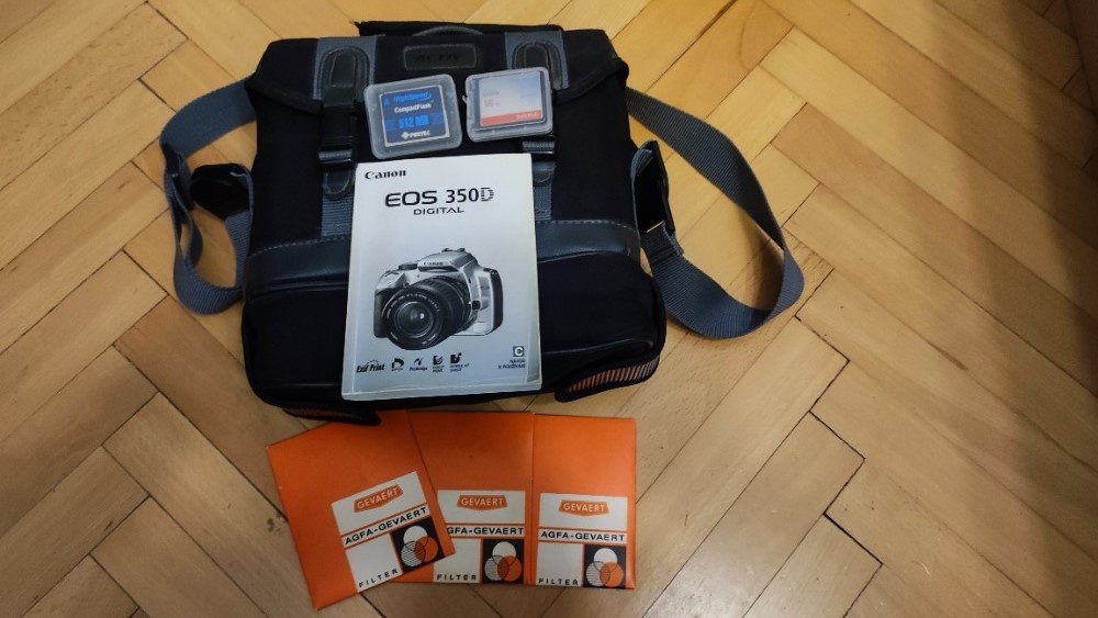Digitální zrcadlovka Canon EOS 350D+2x objektiv+filtry Agfa - 8