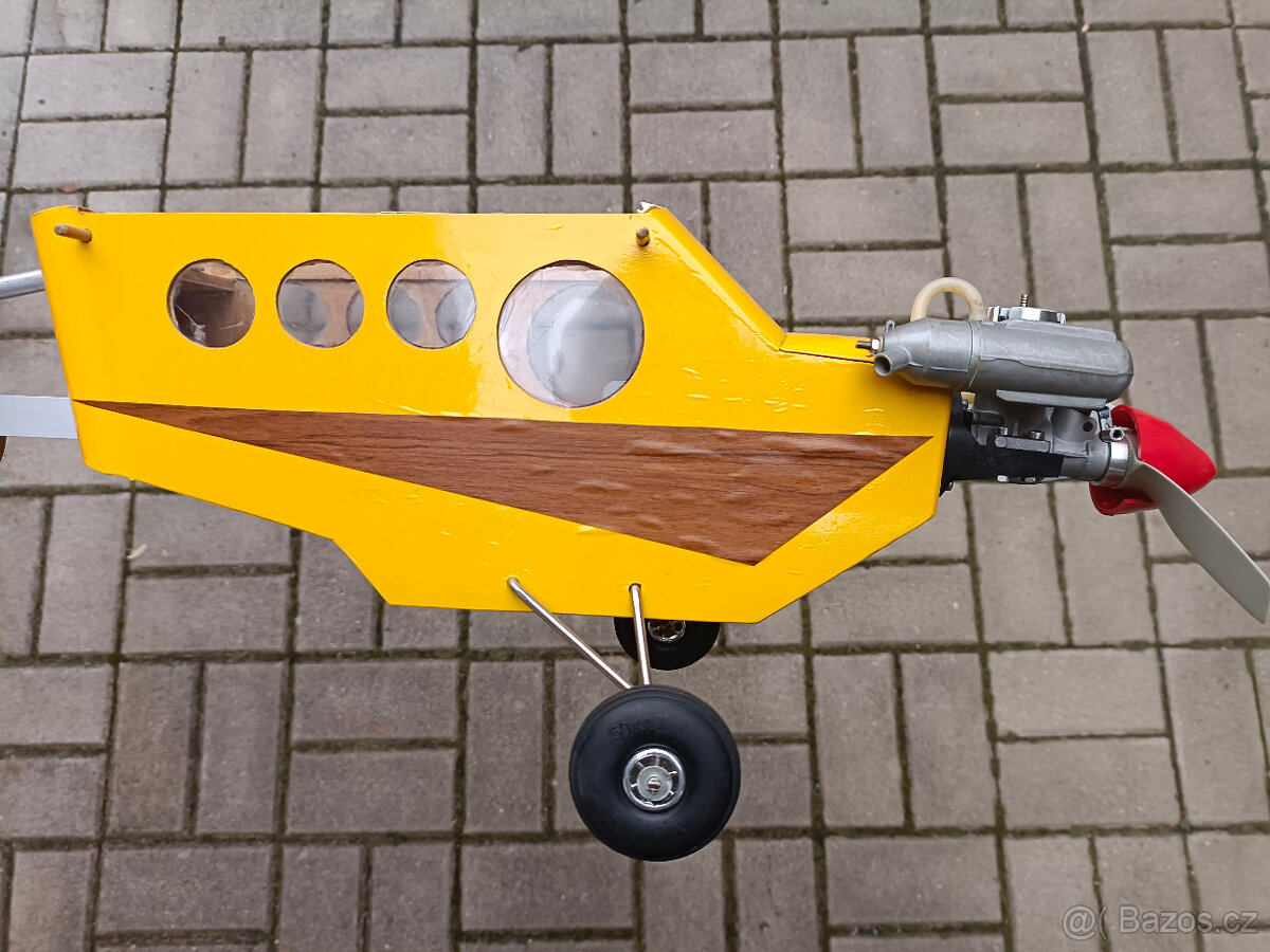 Starší ale nové nelétané rc letadlo nový motor ASP 15 Ultra - 8