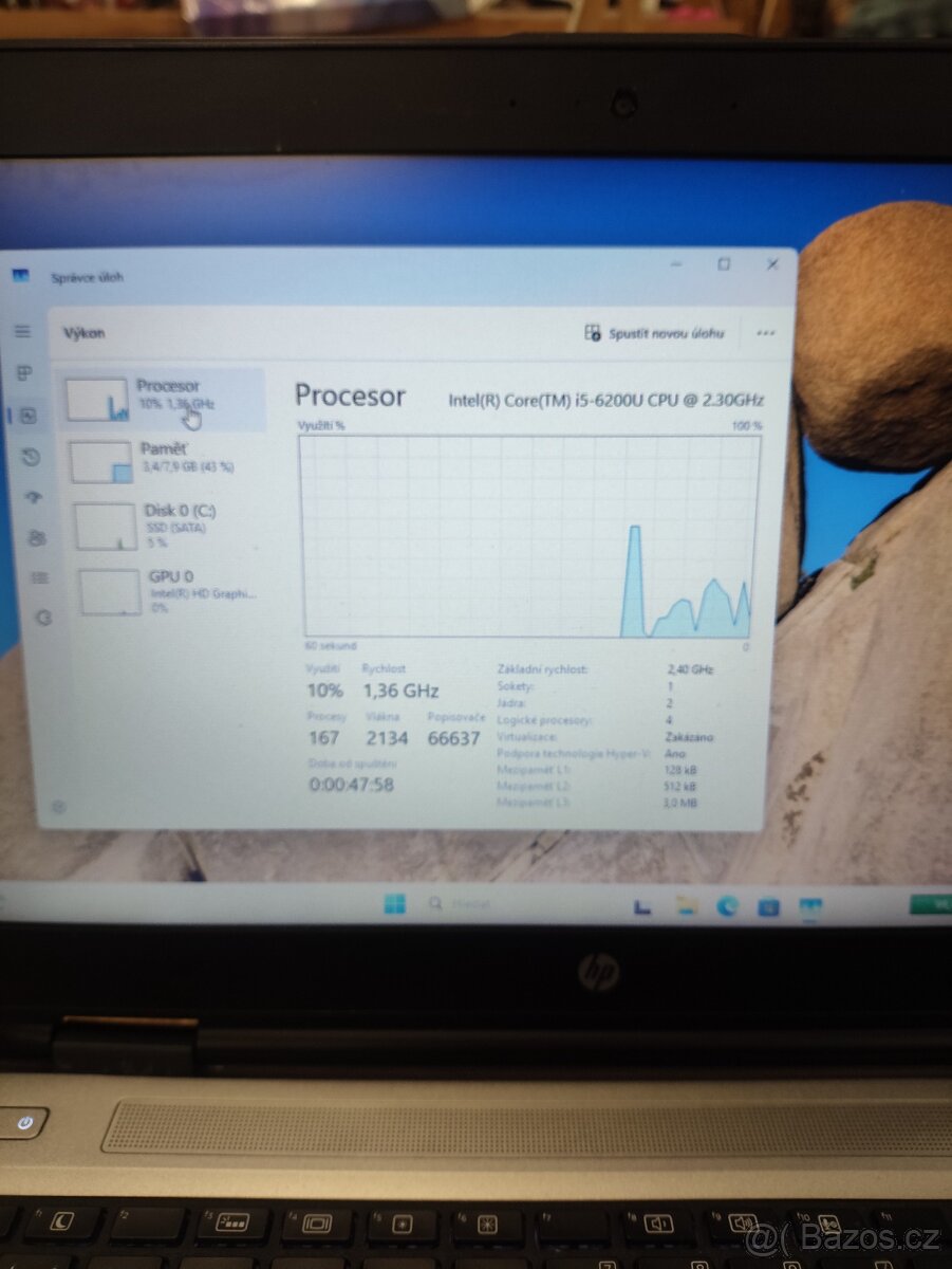 Pěkný výkonný notebook HP ProBook 640 volné do smazání - 8