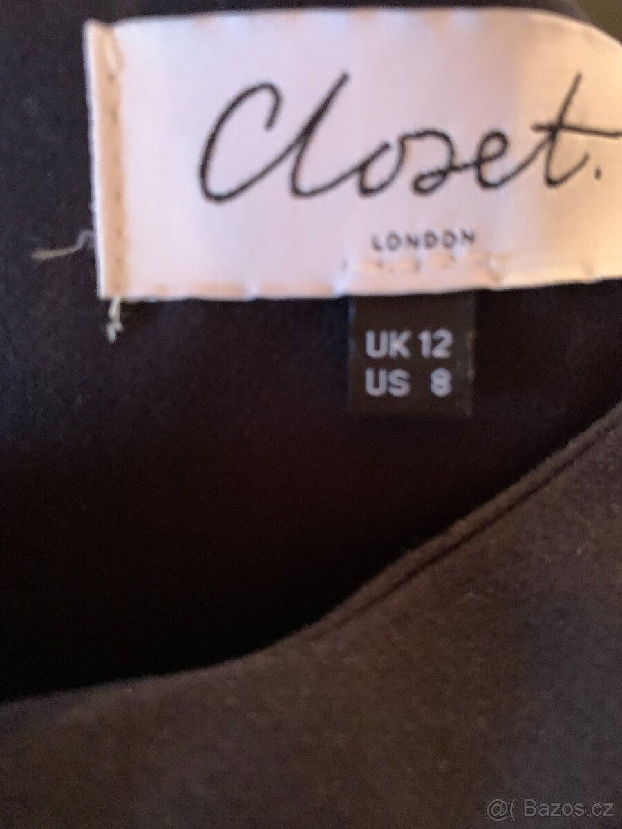 černé šaty zn. Closet - vel. 38 - 8