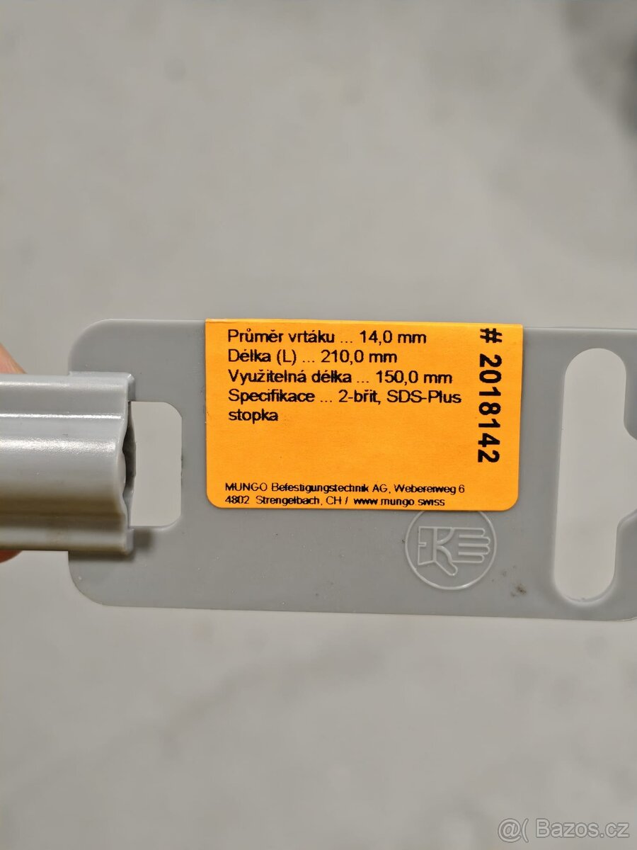Vrták do betonu SDS průměr 14 mm MUNGO - 8