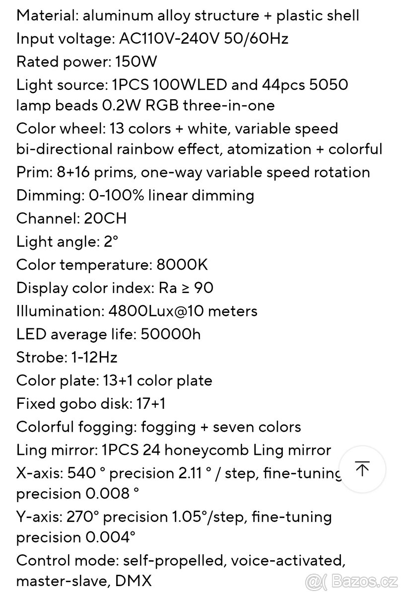 2 kusy Led Beam 24 prism nová cena - 8