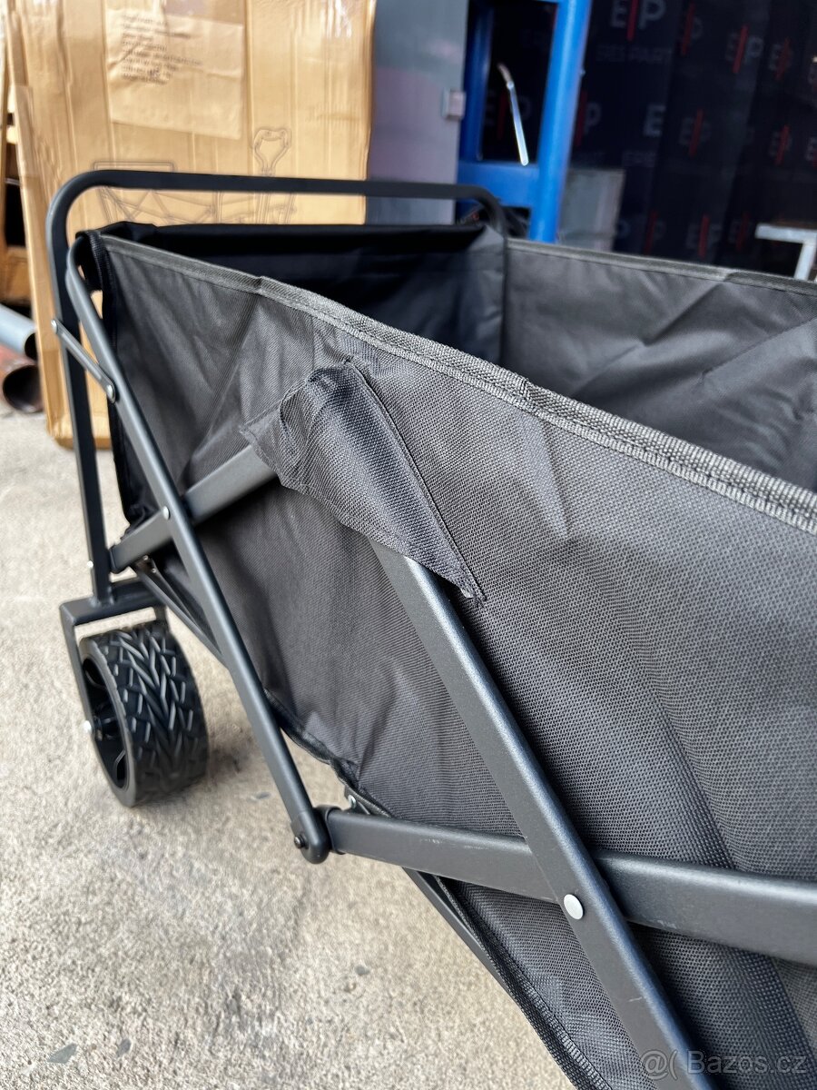 Kvalitni , kempingový - skládací, plážový ,kovový vozík - 8