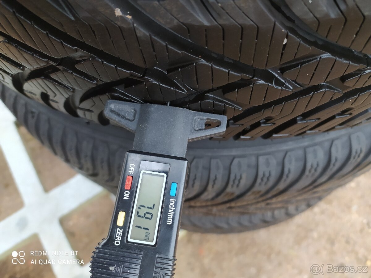 PLECHOVÉ KOLA VW - 5x112-r16+ZIMNÍ PNEU KLEBER 205/60/16-4ks - 8