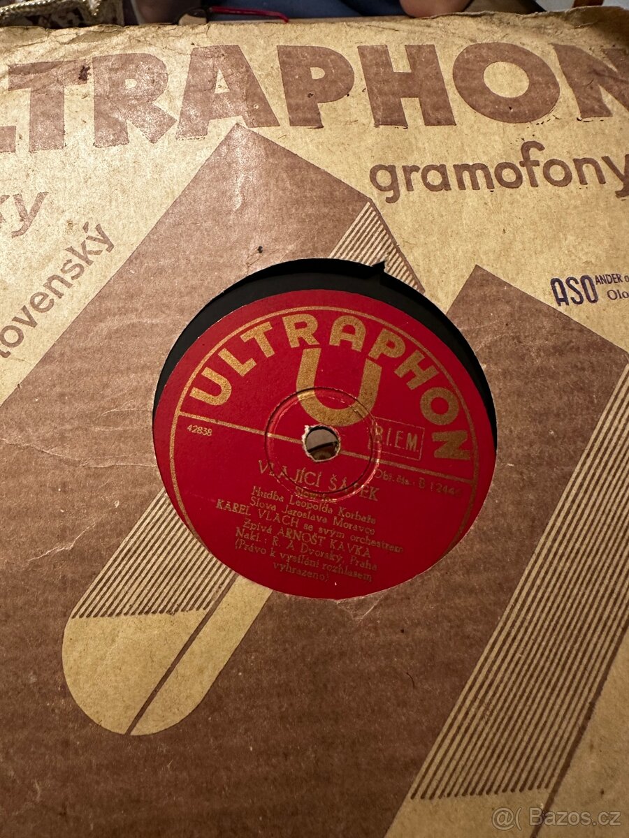 Staré šelakové gamofonové desky - 71 ks - 8