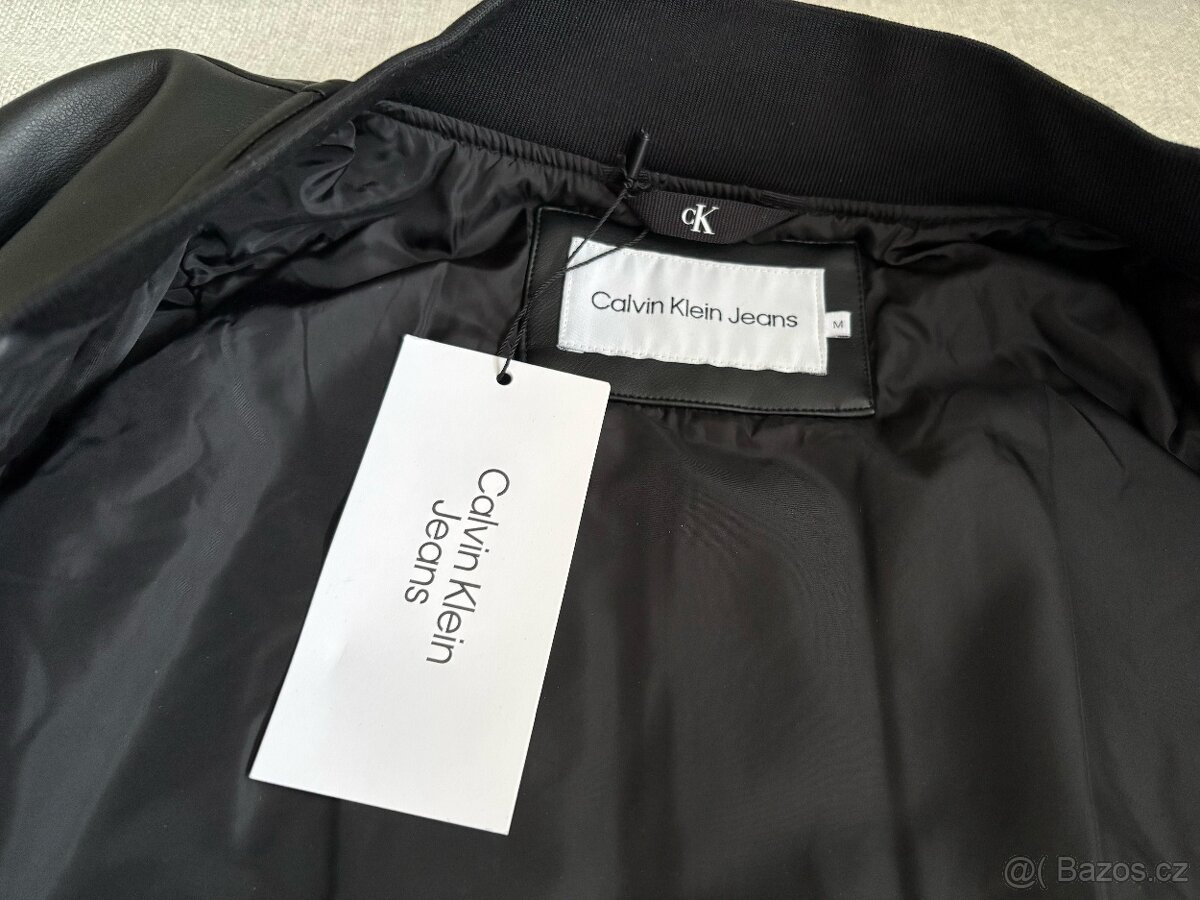 Pánská černá bunda bomber - Calvin Klein Jeans - 8