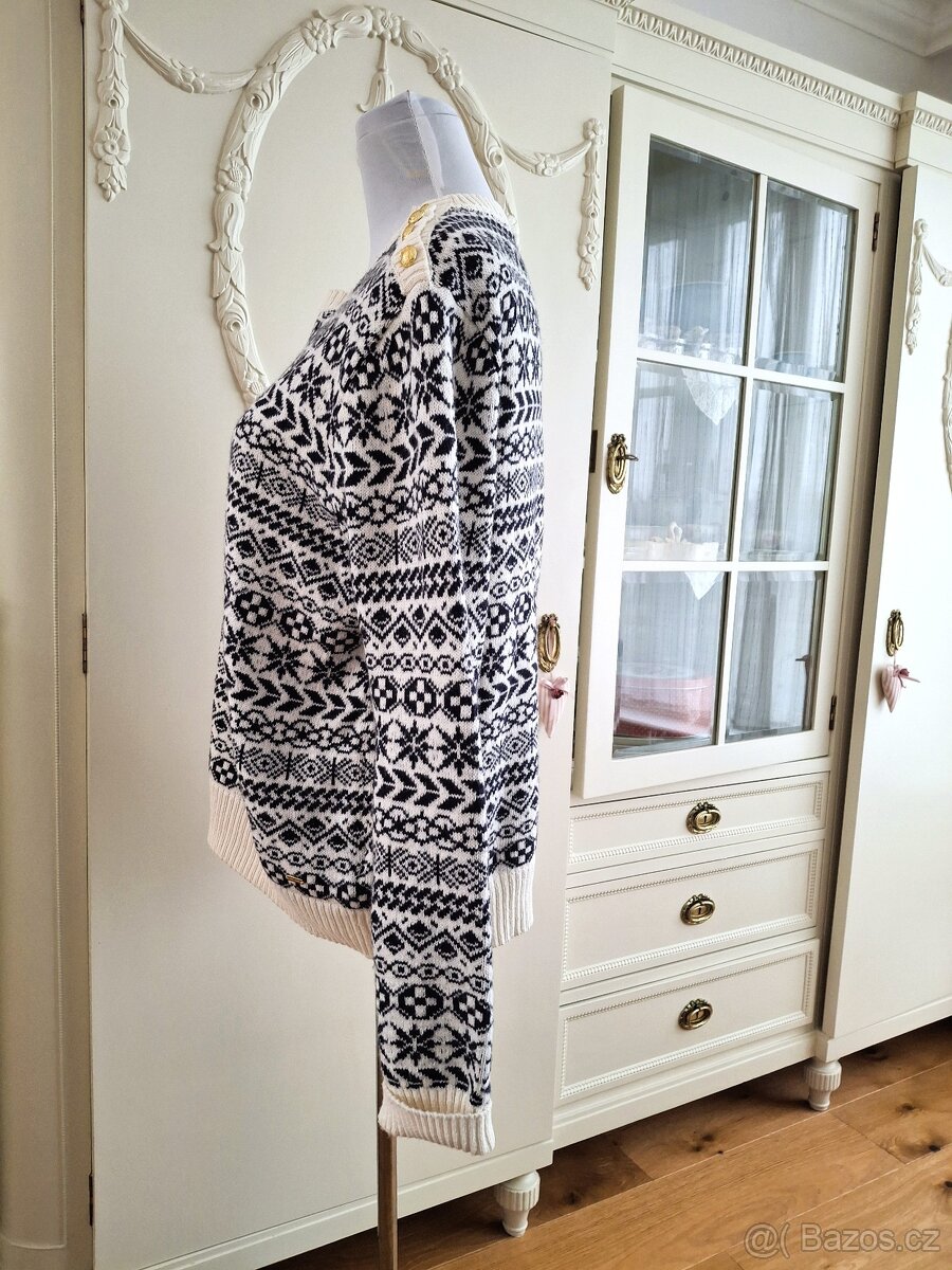 Párkrát oblečený dámský nádherný svetr LINDEX M 38 - 8