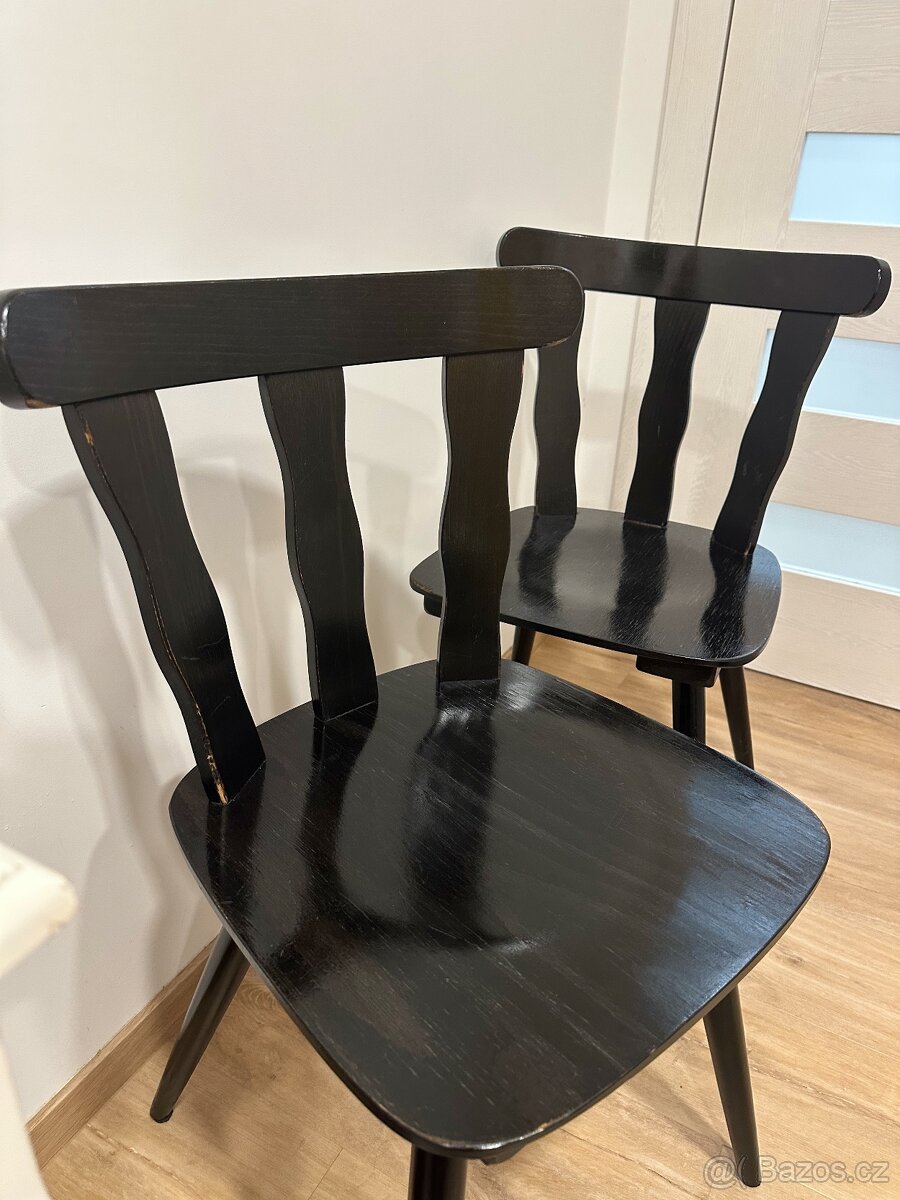 Gastronomické dřevěné židle, exra stabilní, nadčasové, 80KS - 8