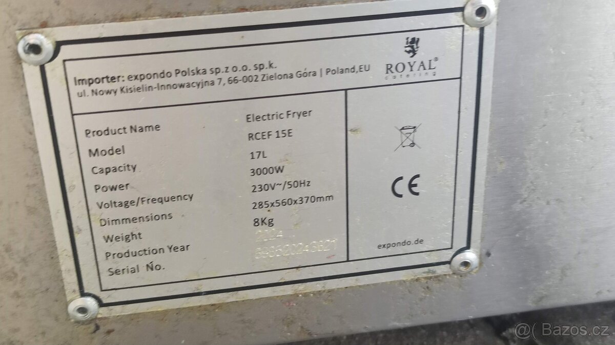 Elektrická Gastro friteza 17 l - 8