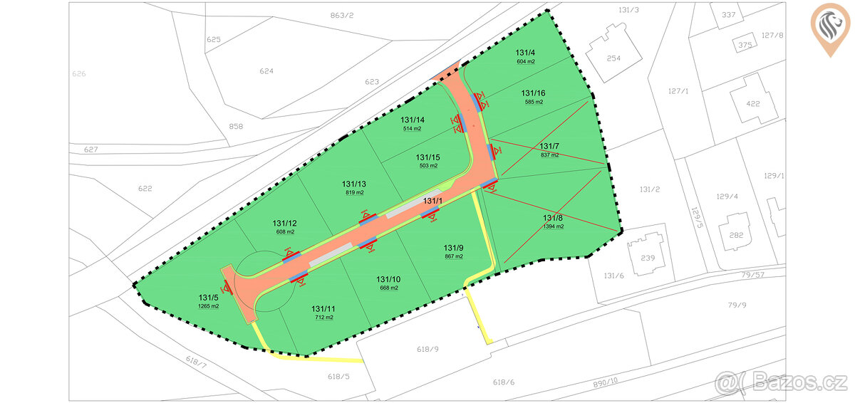Investiční příležitost: 10 stavebních pozemků se stavebním p - 8