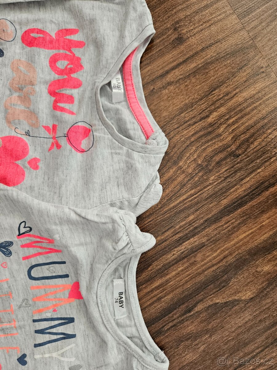 Dívčí 62-68-74 (trika, trička, body, mikiny, kalhoty, šaty.. - 8