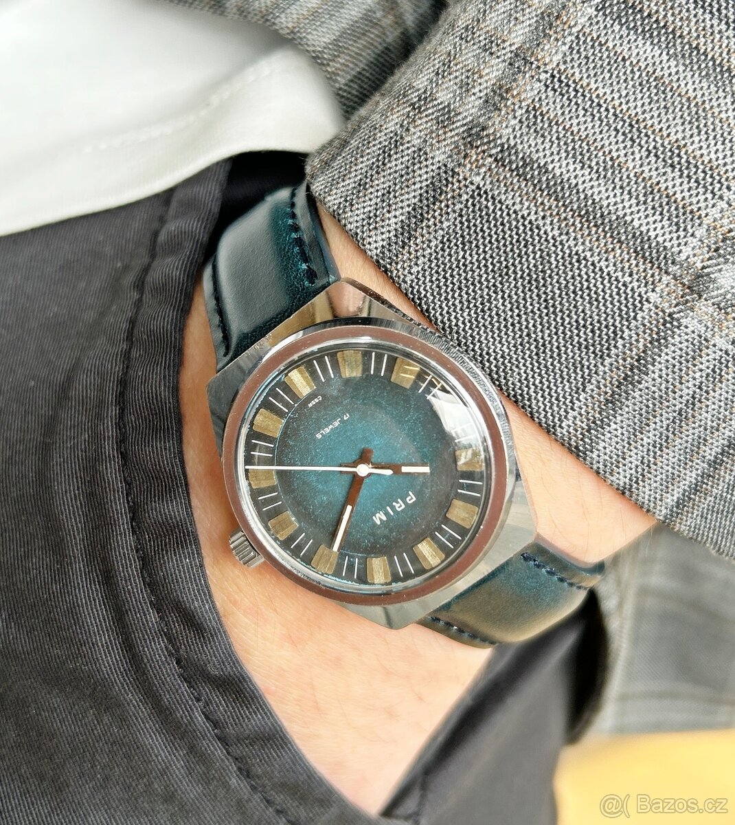 Československé Retro Vintage Mechanické hodinky PRIM Oceán - 8