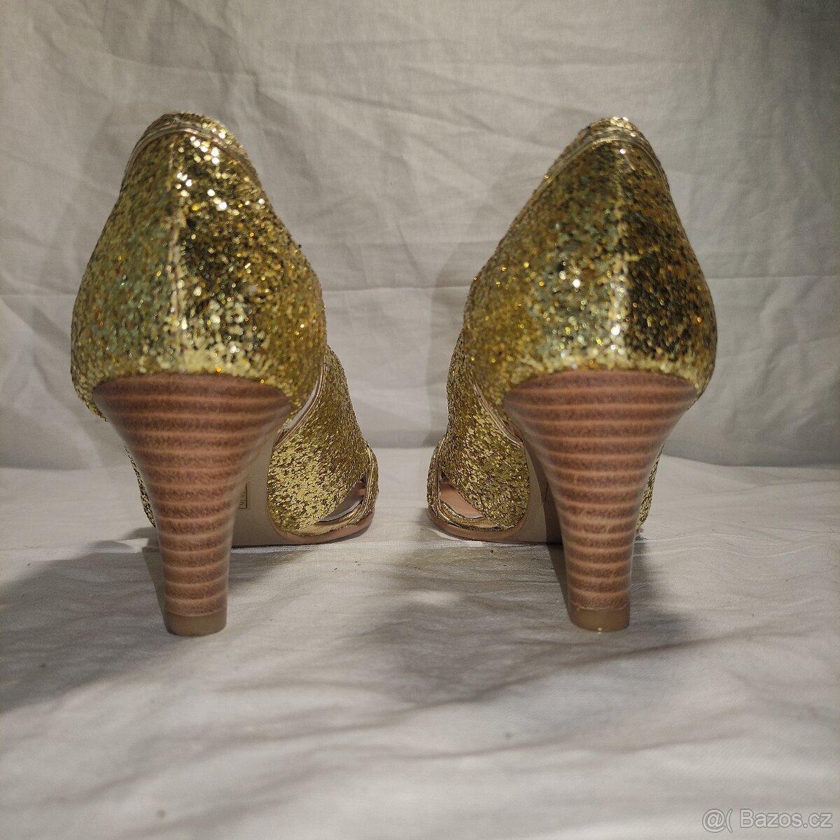 ❗❗ DESKA E LIBERA, DÁMSKÉ ZLATÉ LODIČKY VELIKOSTI 37½❗❗ - 8