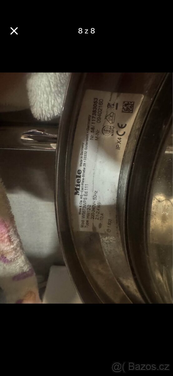 Pračka Miele na náhradní díly - 8