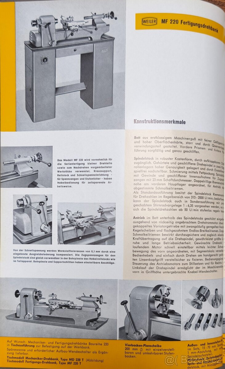 Soustruh WEILER MD220_2 - 8