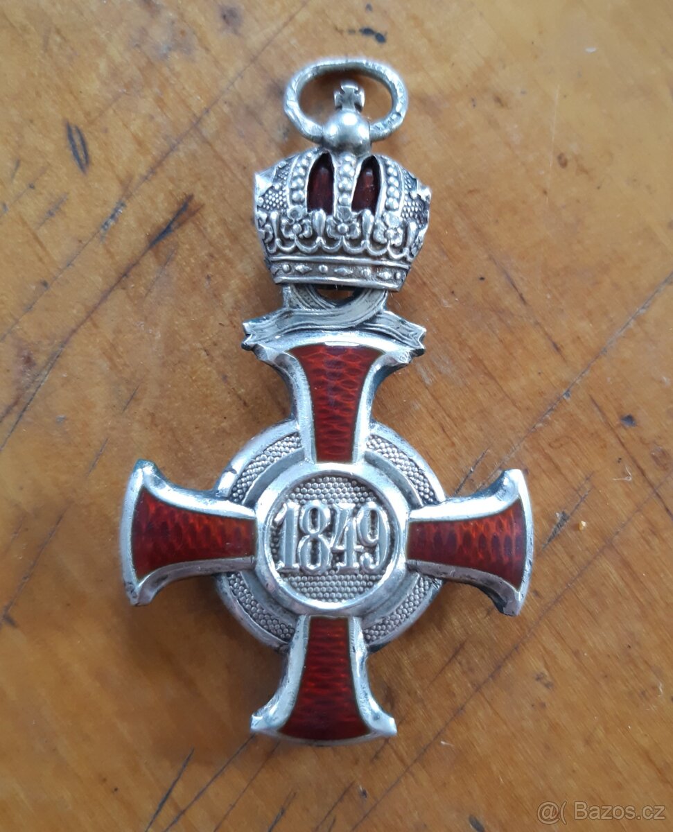 Stříbrný záslužný kříž FJI (č.1),Rakousko Uhersko - 8