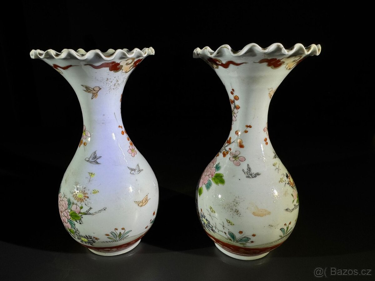 Párové vázičky Imary Japonsko 1920 -1950 - 8