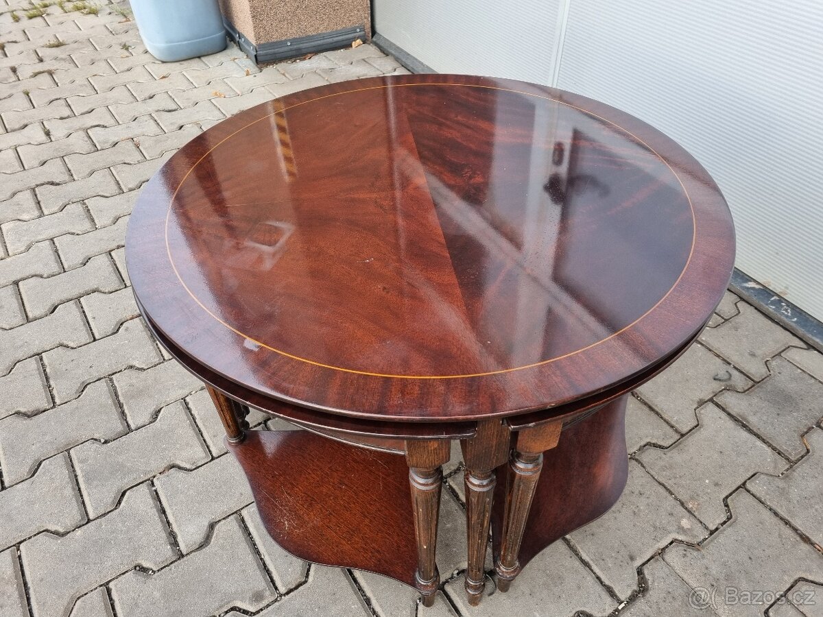 Konferenční stůl styl Chesterfield - 8