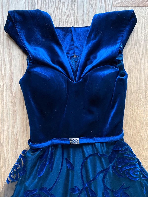 Dámské tmavě modré šaty vel. XS. - 8