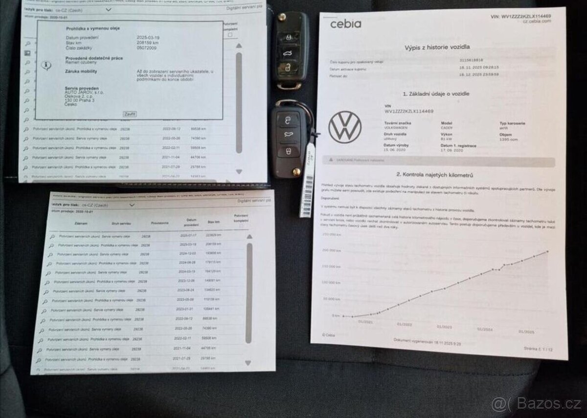 Volkswagen Caddy 1.4TGI Maxi, dílna, ČR,1.Maj - 8