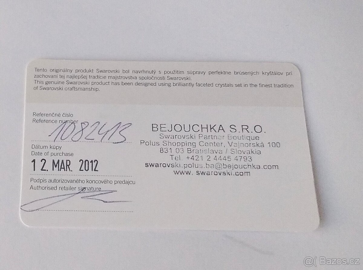 Prsten Swarovski - ref. č. 1082423, vel. 55, s certifikátem - 8