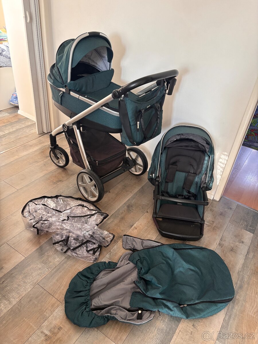 Kočárek zelený Espiro Next 505 Multicolor gel - 8