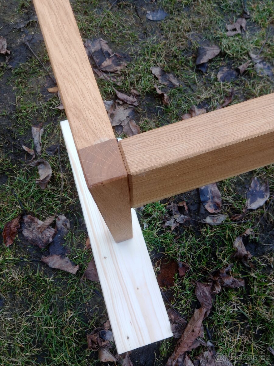 Manželská dubová postel - 8