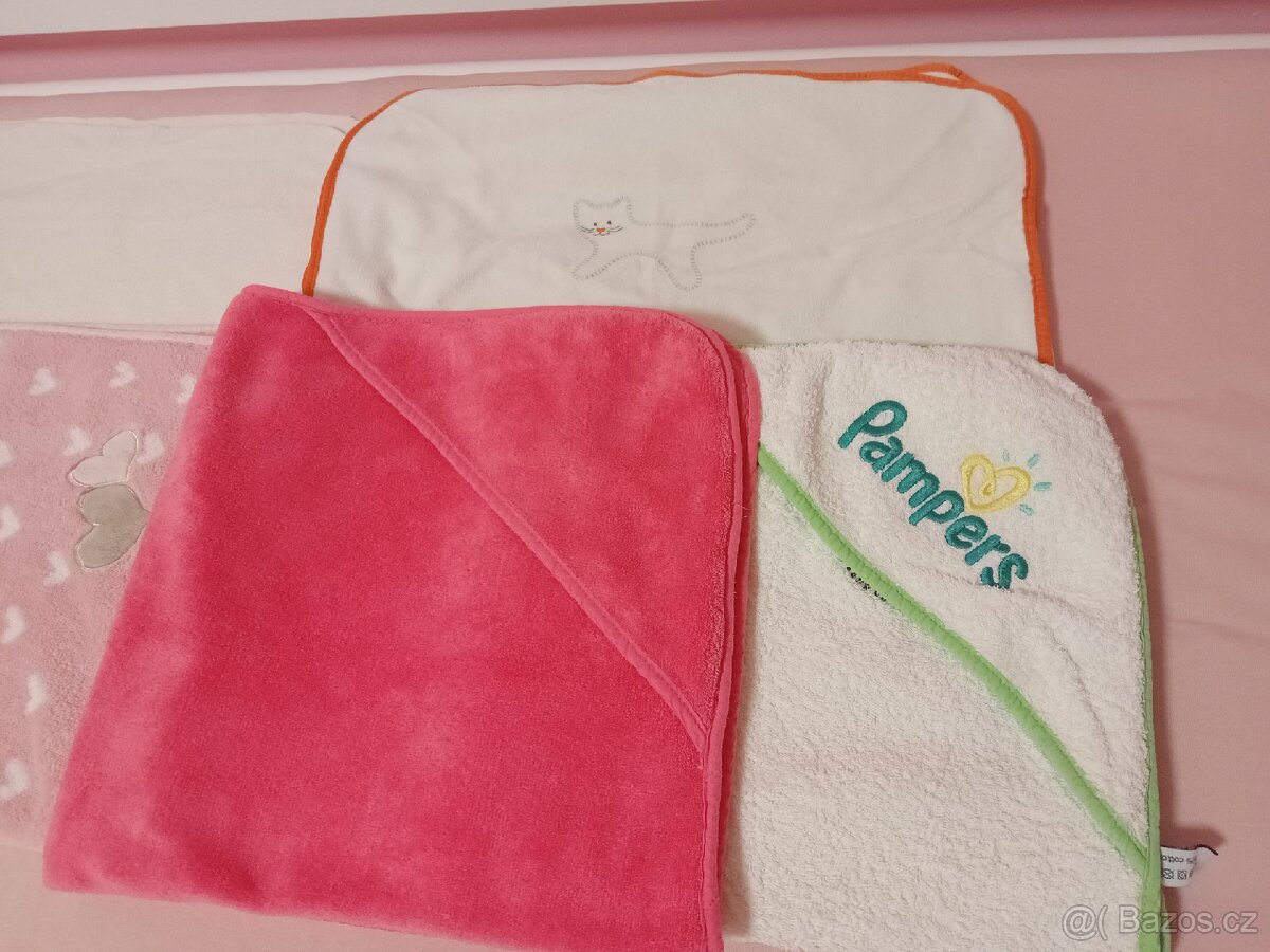 Osušky pro miminka, deky, potah na přebalovací pult - 8