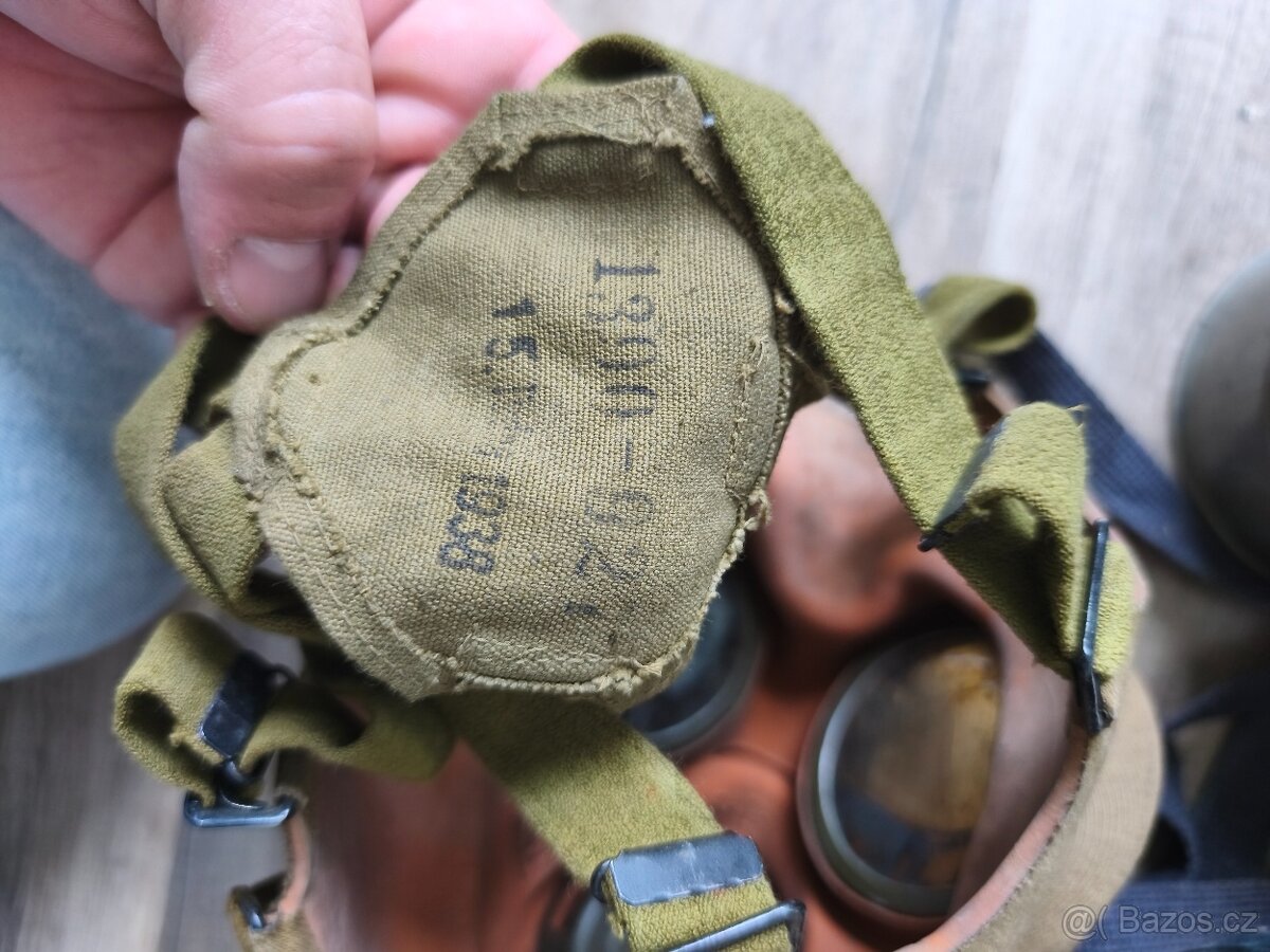 Německa plynová maska Luftschutz Originál - 8