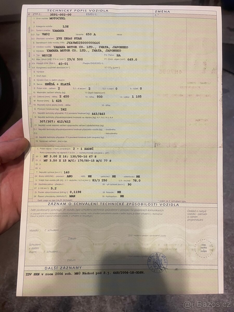 Yamaha dragstar 650 - 8