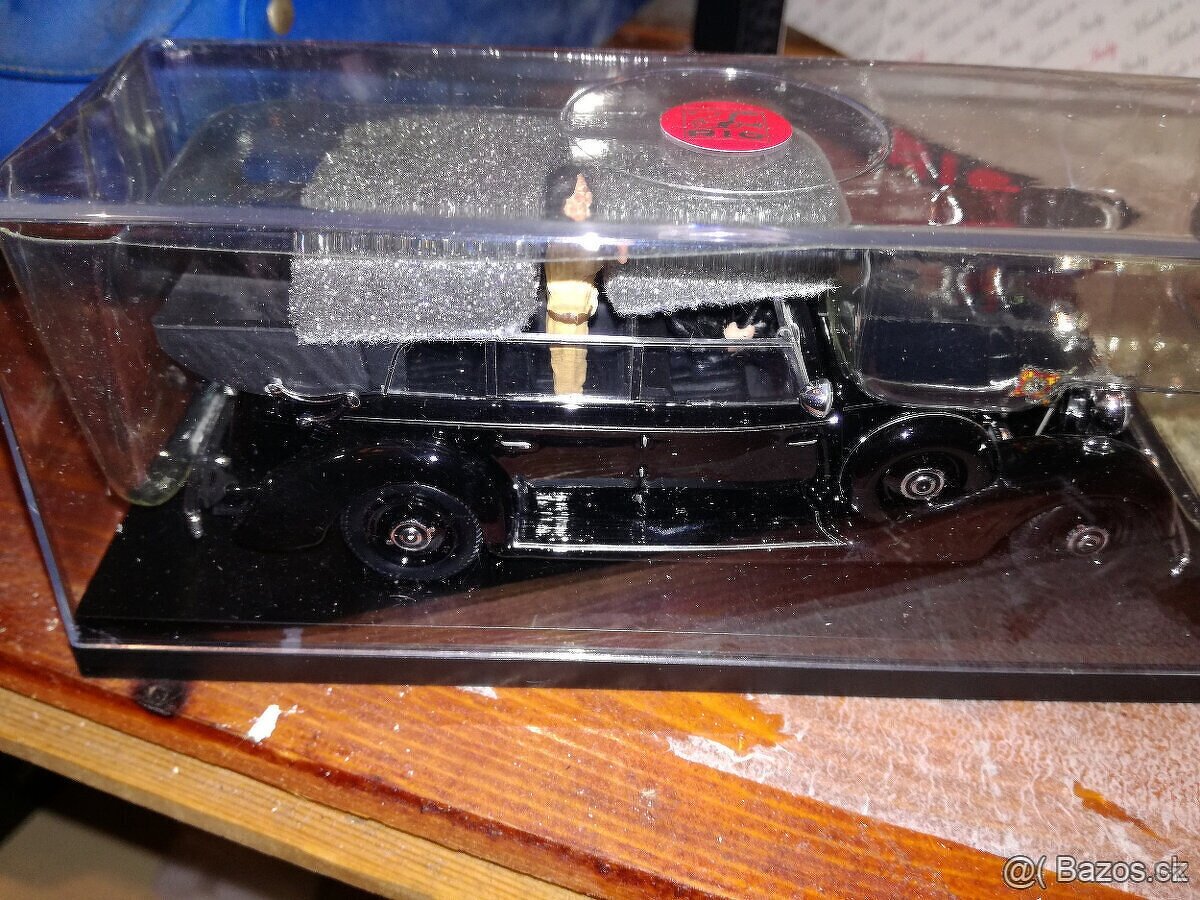 pohladnice 1945 a model auta A.H. Mercedes-Benz 770 pulmann - 8