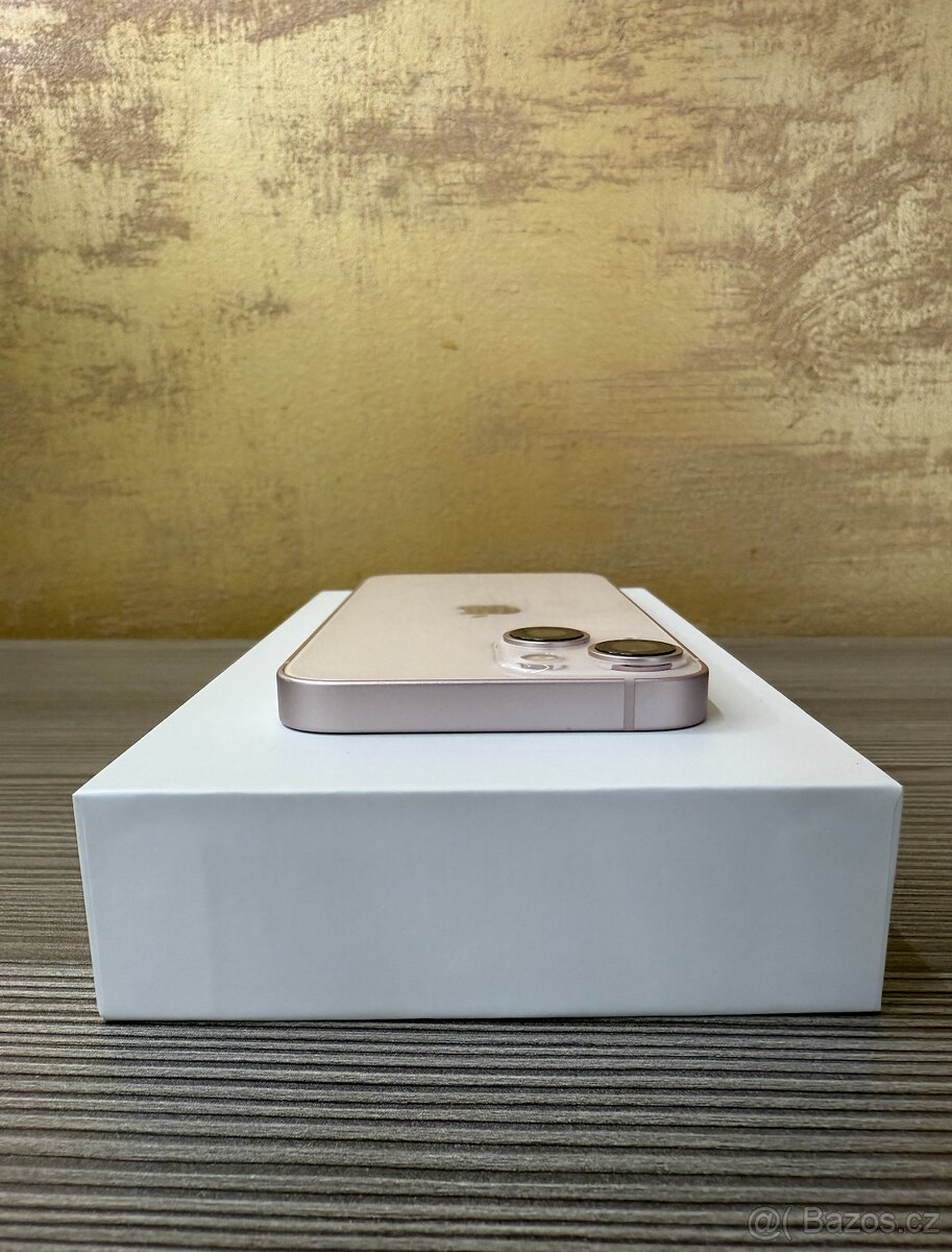 Apple iPhone 13 mini 128GB růžový, baterie 100% - 8