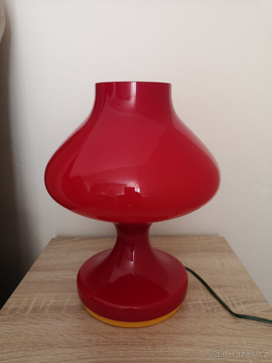 Retro červená lampa - 8