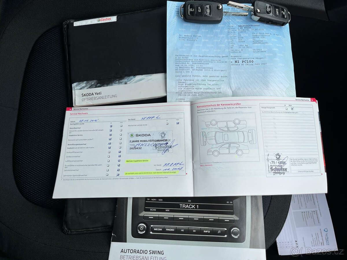 ŠKODA YETI 1.6 TDI SERVISNí KNIHA 118.970 km - 8