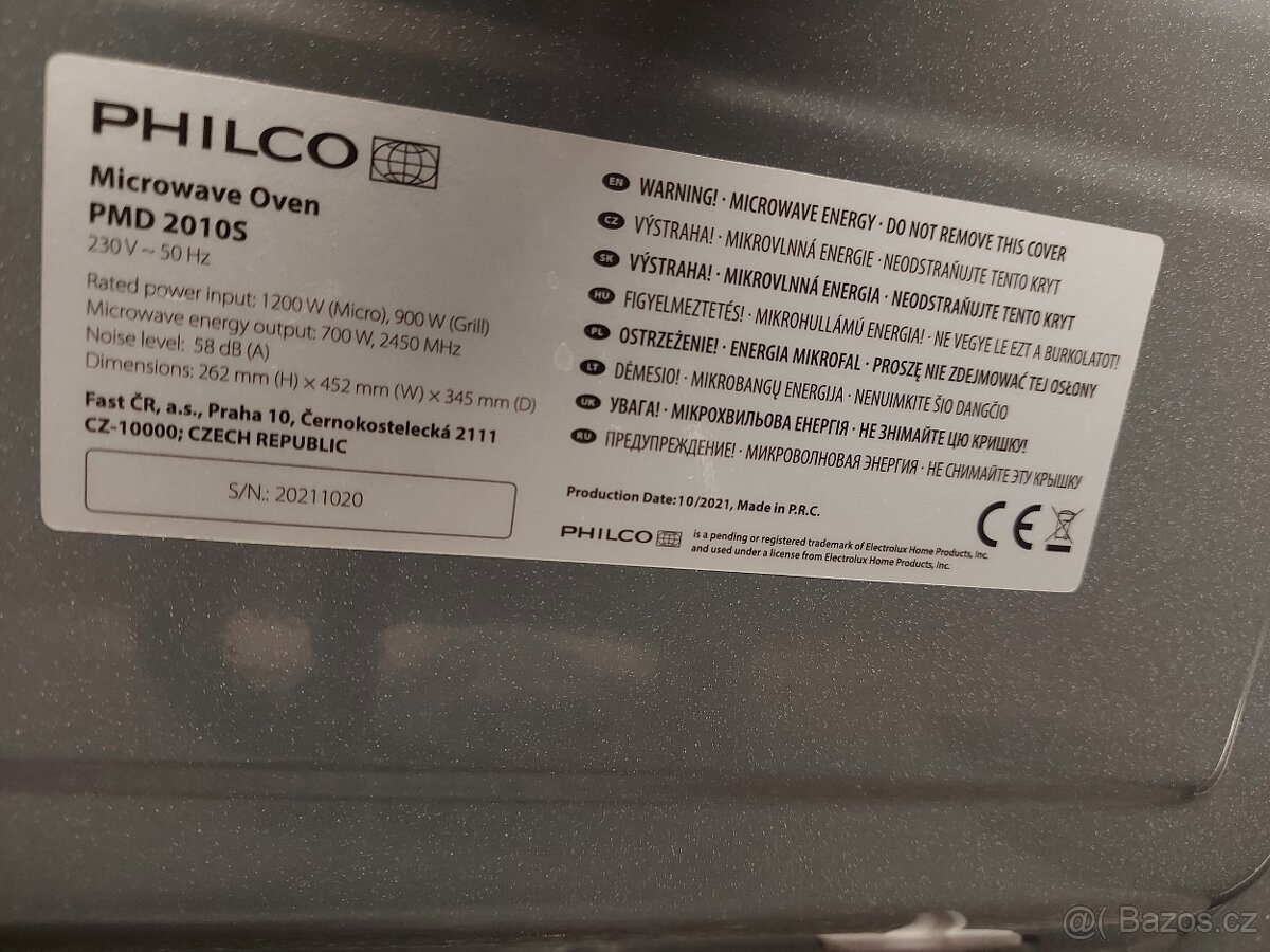 Mikrovlnka Philco PMD 2010S - 8