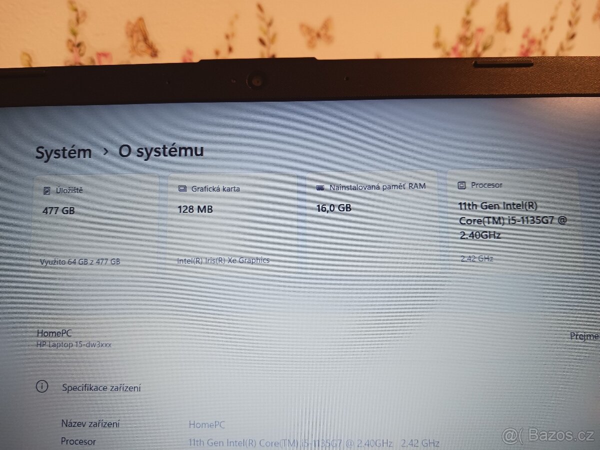 Notebook HP …15-dw3601nc (4S1S8EA BCM) - 8