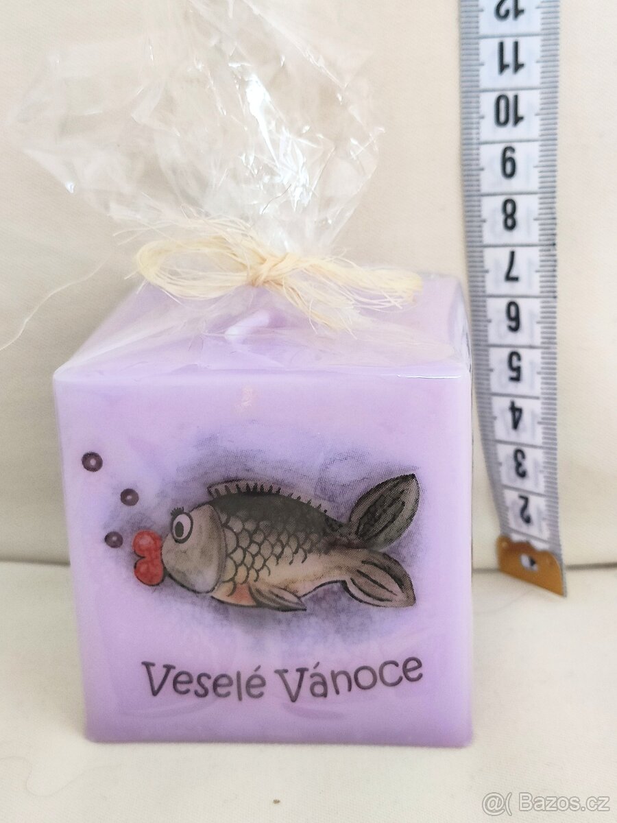 Svíčka Tescoma,chaloupka,stromeček,citron,kapr,ceny v textu - 8