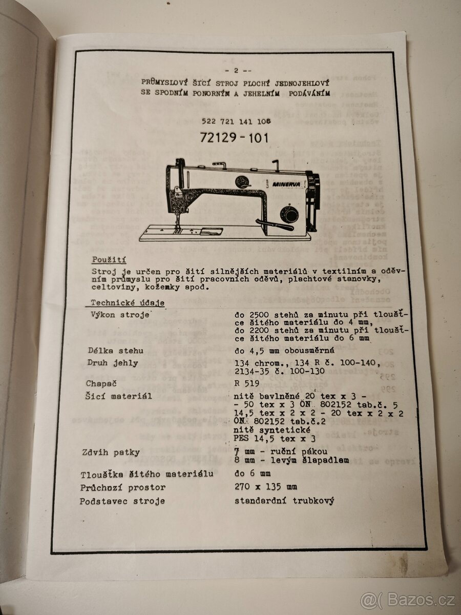 Šicí stroj Minerva 72129-101 - 8