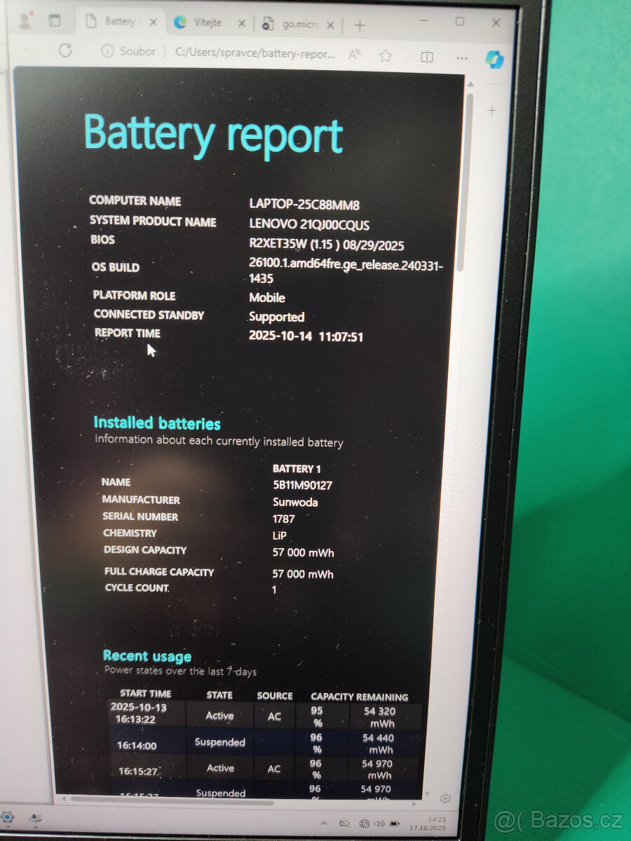 Lenovo ThinkPad t14 gen 6 u5-235U Ai 32/512G√400nit√3r.z√DPH - 8